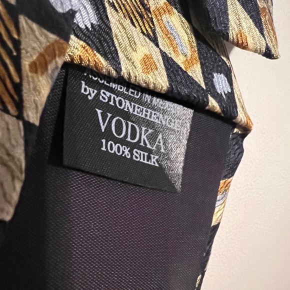 Vintage Cocktail Collection Vodka Men’s Tie - Picture 6 of 6